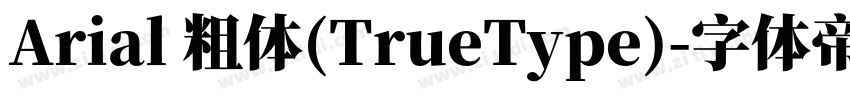 Arial 粗体(TrueType)字体转换